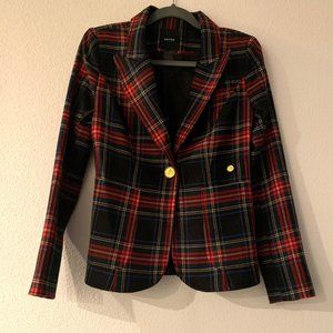 Red Plaid Duchess Tailored In Tartan Blazer